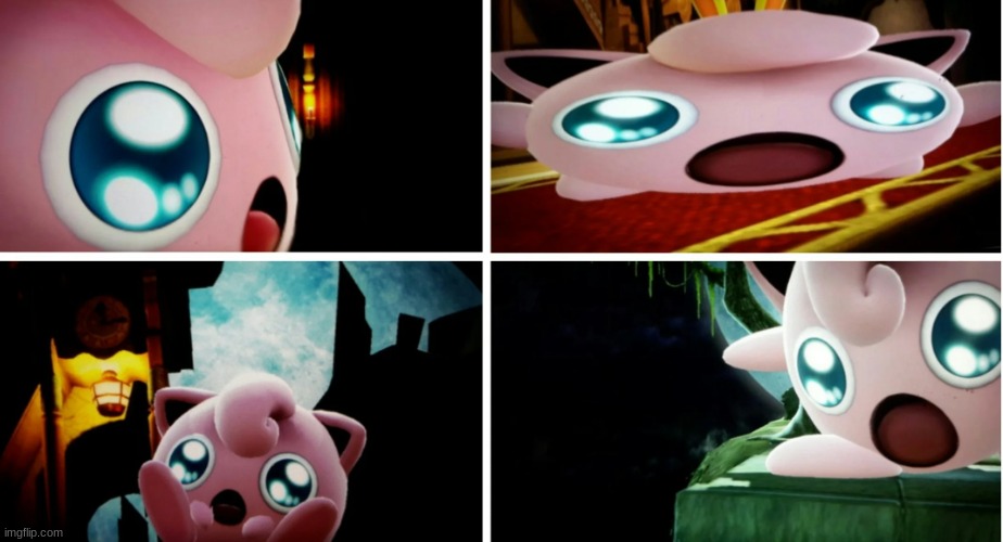 when its not spooky month | image tagged in jigglypuff surprised | made w/ Imgflip meme maker