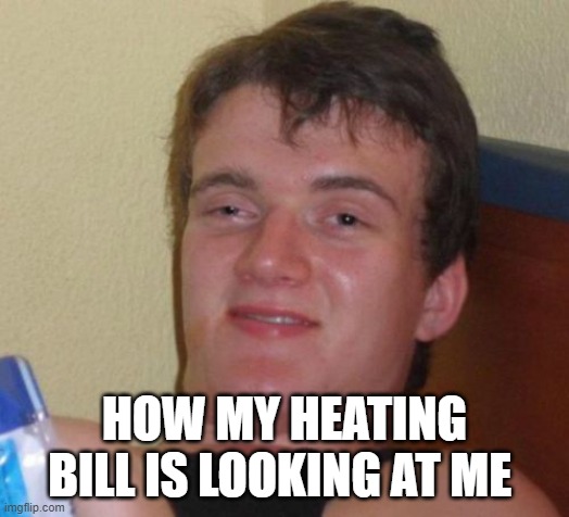 high bill is high | HOW MY HEATING BILL IS LOOKING AT ME | image tagged in memes,10 guy,bills | made w/ Imgflip meme maker