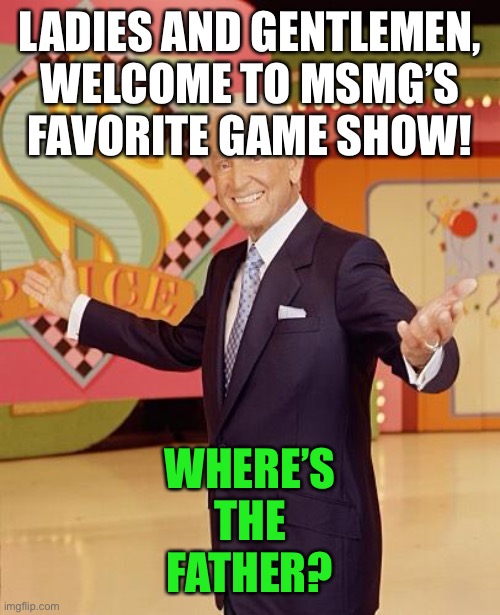 Game show  | LADIES AND GENTLEMEN, WELCOME TO MSMG’S FAVORITE GAME SHOW! WHERE’S
THE
FATHER? | image tagged in game show | made w/ Imgflip meme maker