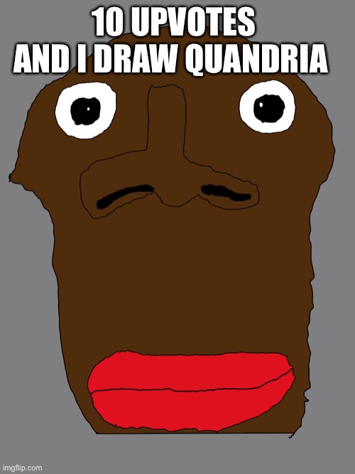 Goofy ahh drawing | 10 UPVOTES AND I DRAW QUANDRIA | image tagged in goofy ahh drawing | made w/ Imgflip meme maker