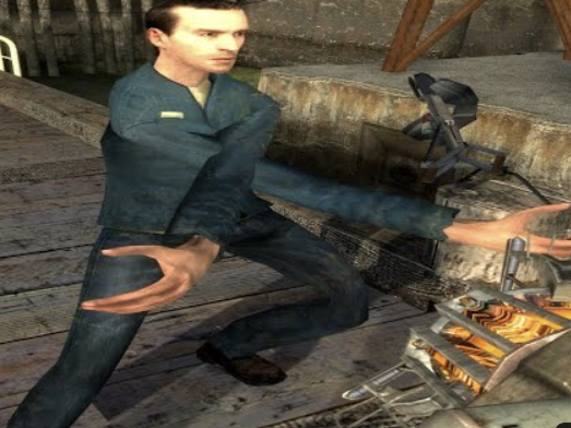 High Quality HL2 Citizen Breaking it Down Blank Meme Template