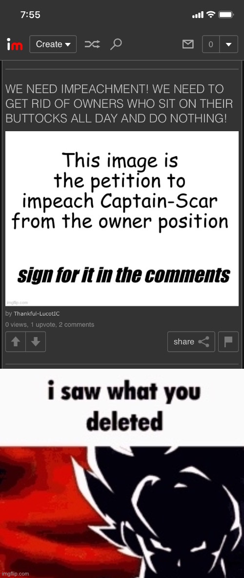 image tagged in i saw what you deleted | made w/ Imgflip meme maker