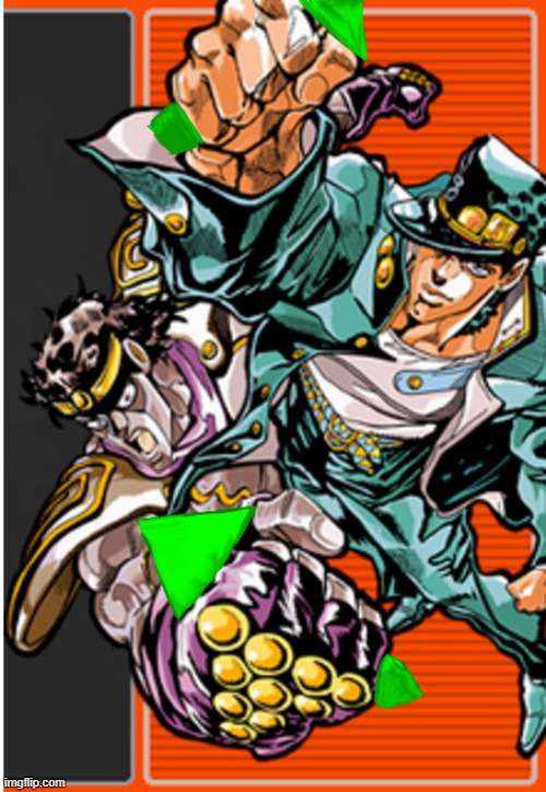 Jotaro Upvote | image tagged in jotaro upvote | made w/ Imgflip meme maker