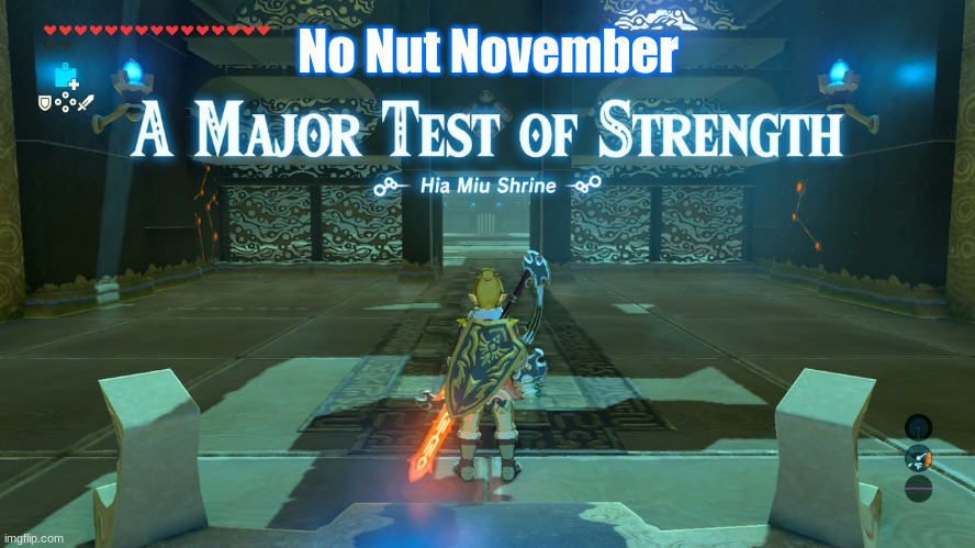 May my blessing be with you all | No Nut November | image tagged in a major test of strength | made w/ Imgflip meme maker