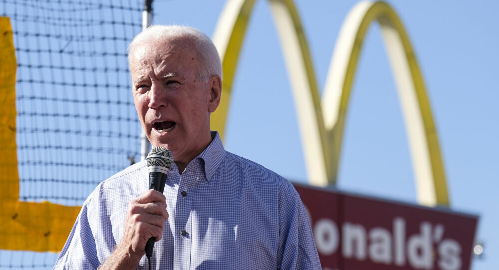 High Quality Biden McDonalds Blank Meme Template