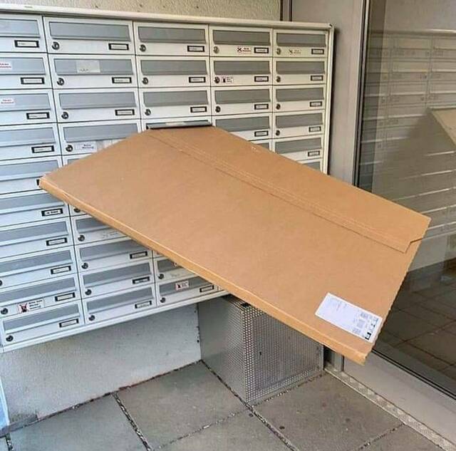 High Quality Package in letterbox Blank Meme Template