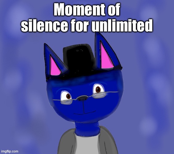 Pump drawn by Blue | Moment of silence for unlimited | image tagged in pump drawn by blue,just dance | made w/ Imgflip meme maker