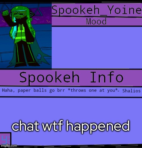 - | chat wtf happened | made w/ Imgflip meme maker