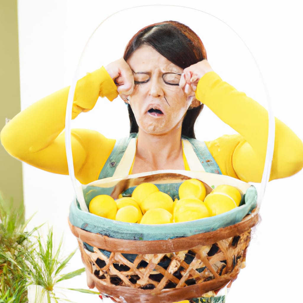 Karen crying over lemons Blank Meme Template