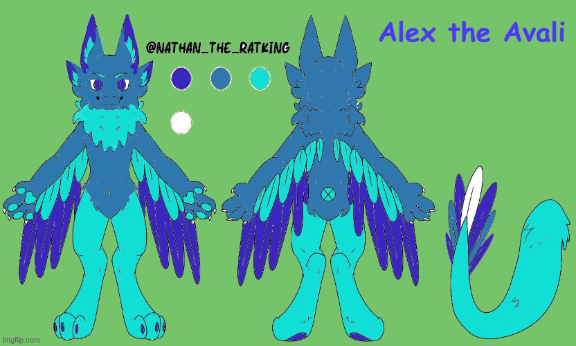 New second sona; the @ is the artist of the f2u base | made w/ Imgflip meme maker