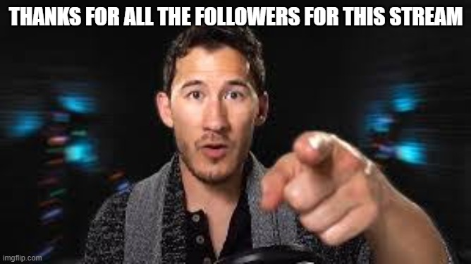 thankyou!!! | THANKS FOR ALL THE FOLLOWERS FOR THIS STREAM | image tagged in markiplier pointing | made w/ Imgflip meme maker