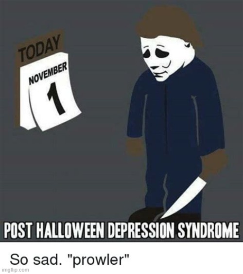 WHY | image tagged in sad,halloween | made w/ Imgflip meme maker