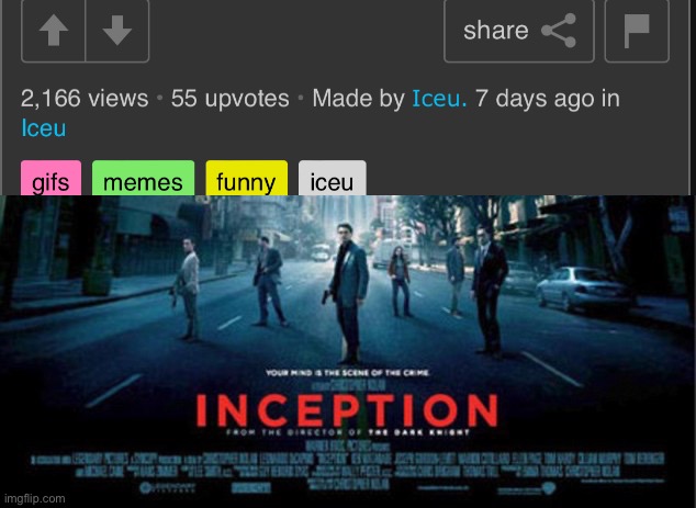 Inception | image tagged in inception | made w/ Imgflip meme maker