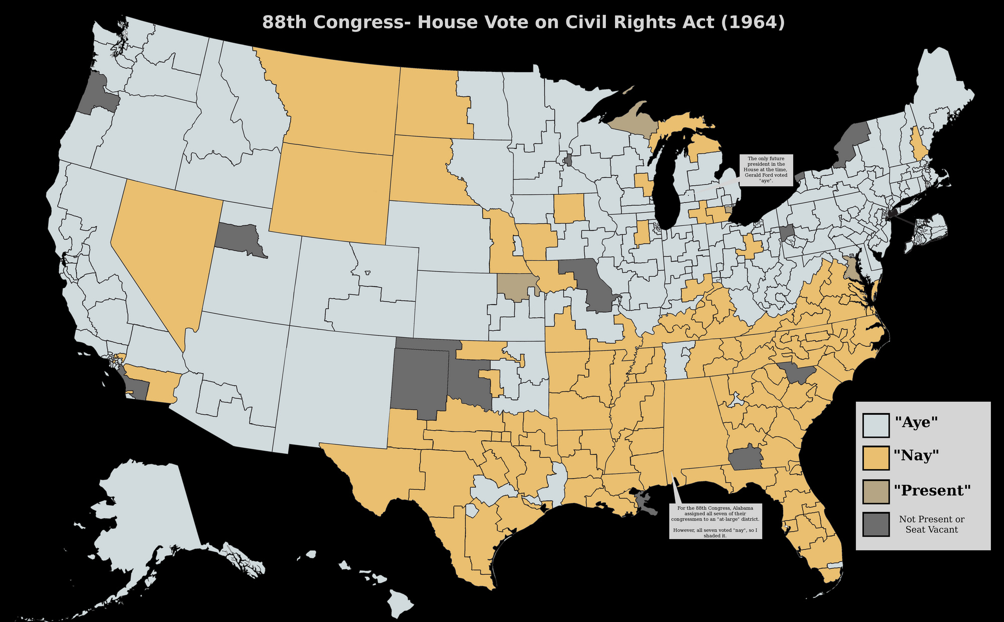 U.S. map Civil Rights Act of 1964 Blank Meme Template