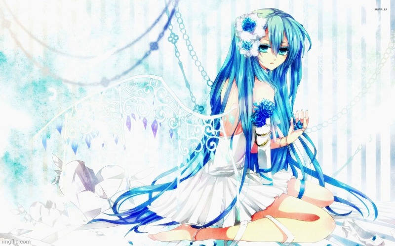 Pretty "Miku" Anime Girl | image tagged in pretty miku anime girl | made w/ Imgflip meme maker