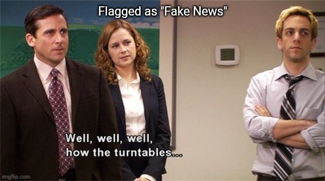How the Turntables | Flagged as "Fake News" | image tagged in how the turntables | made w/ Imgflip meme maker