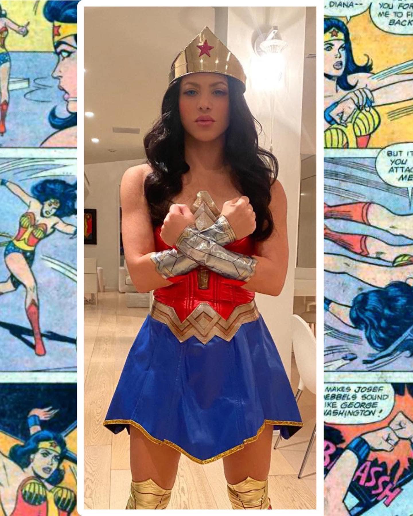 Shakira as Wonder Woman Blank Meme Template