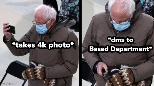 High Quality Based Department Bernie Sanders Blank Meme Template