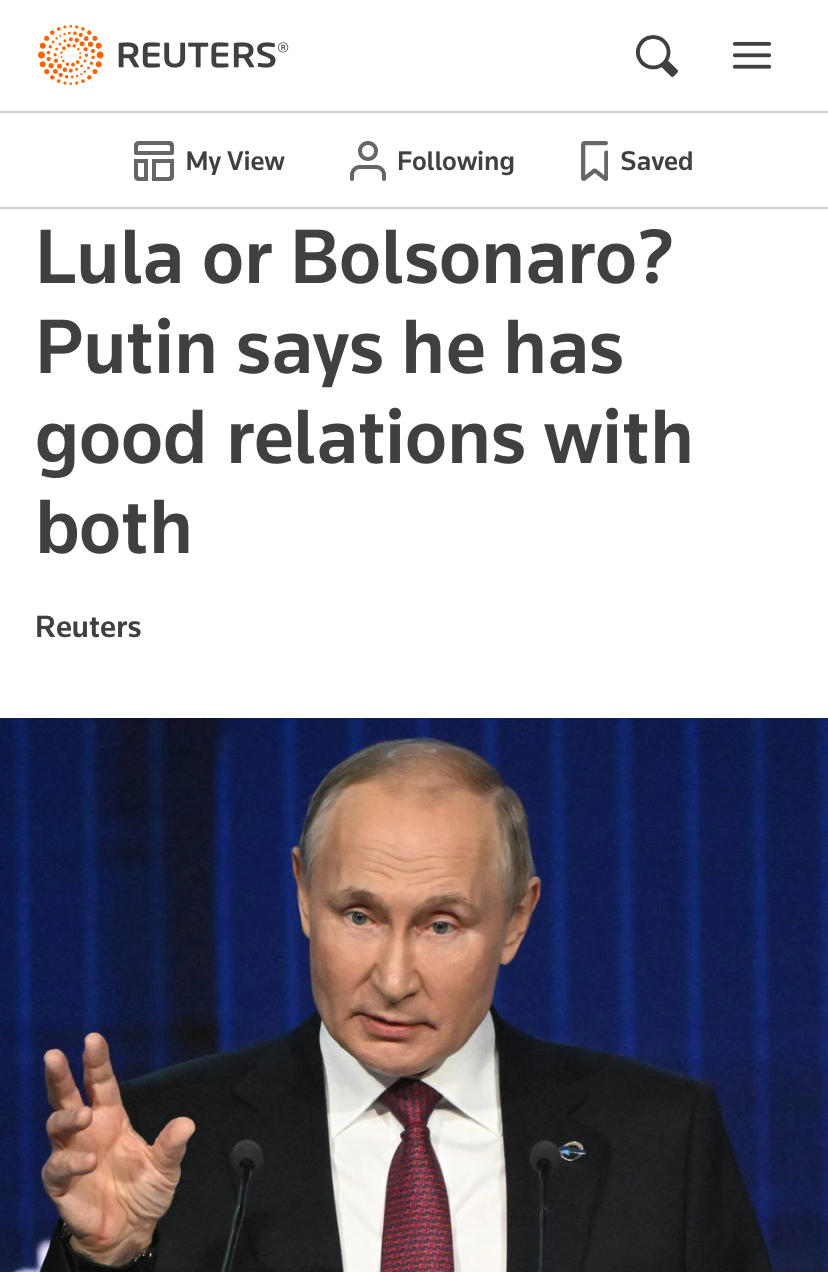 Putin Lula Bolsonaro Blank Meme Template