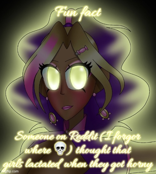 Kashiko Murasaki 3 | Fun fact; Someone on Reddit (I forgor where 💀) thought that girls lactated when they got horny | image tagged in kashiko murasaki 3 | made w/ Imgflip meme maker