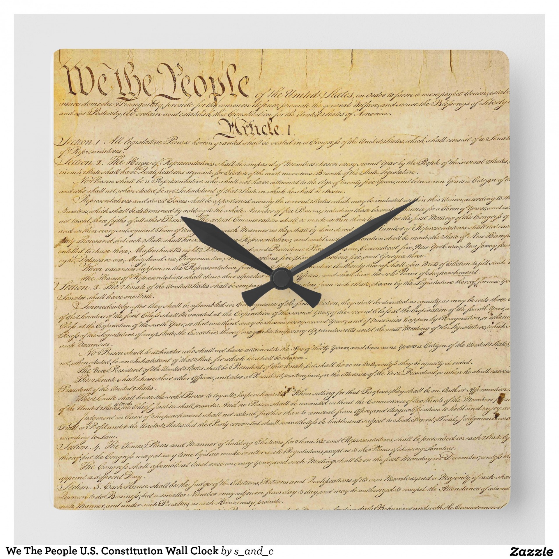 High Quality Constitution Clock Blank Meme Template