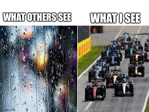 My raindrop must win | WHAT OTHERS SEE; WHAT I SEE | image tagged in funny memes,memes | made w/ Imgflip meme maker
