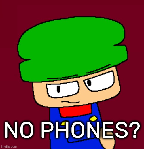 NO PHONES? | image tagged in idk,stuff,s o u p,carck | made w/ Imgflip meme maker