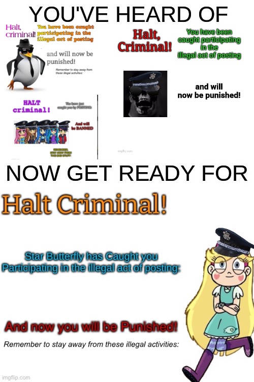 Get Ready for the Star Butterfly one. | image tagged in you've heard of ______,memes,halt criminal,funny,star butterfly,illegal | made w/ Imgflip meme maker