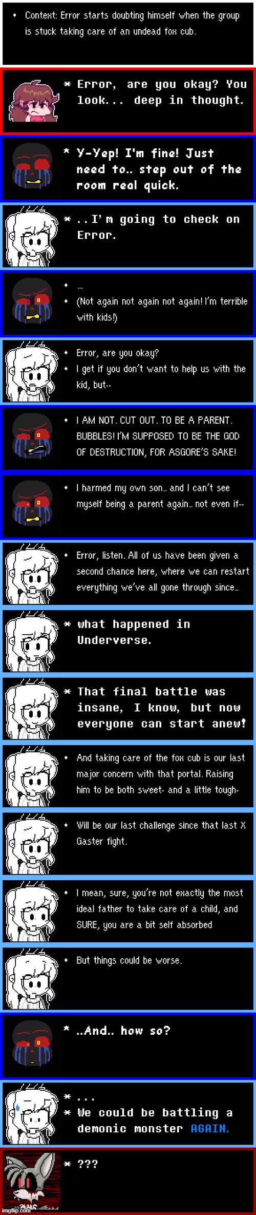 Part 3 to the "Undead Fox Cub arc" in BubbleTale | made w/ Imgflip meme maker