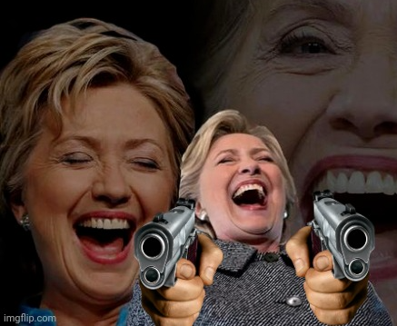 Hillary trigger happy Blank Meme Template