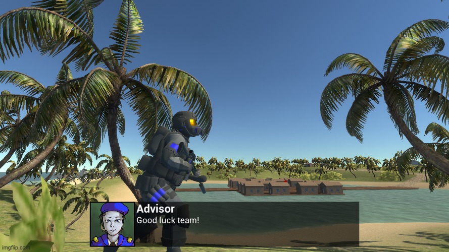 when i look at this image, i realize how uncomfortable the soldier in the picture probably is | made w/ Imgflip meme maker