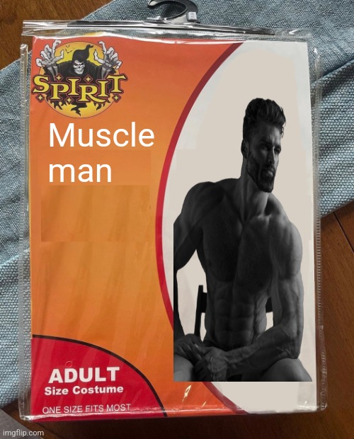 Spirit Halloween | Muscle man | image tagged in spirit halloween | made w/ Imgflip meme maker