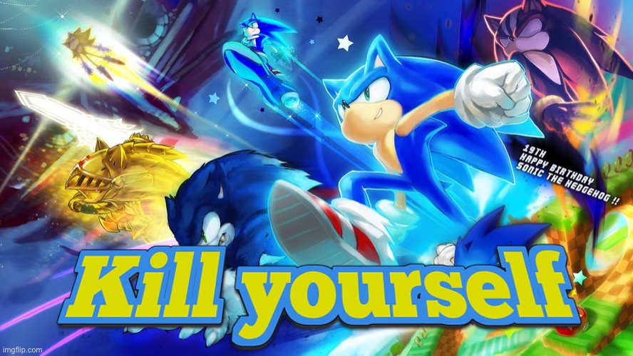 Sonic KYS Blank Meme Template