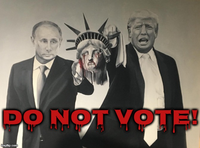 DO NOT VOTE | DO NOT VOTE! | image tagged in do not vote,vote,election,democracy,fascist,dictator | made w/ Imgflip meme maker