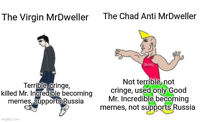 The virgin Mr. Incredible becoming canny/uncanny vs the chad Virgin vs  Chad : r/virginvschad