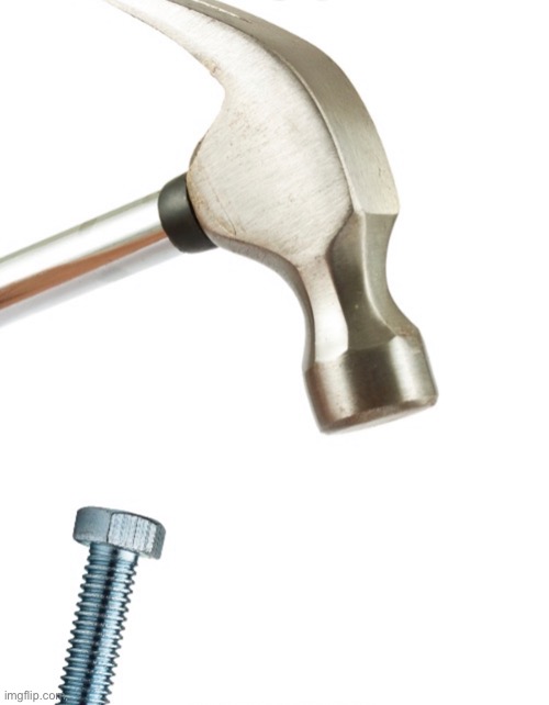 Hammer misses | image tagged in hammer misses | made w/ Imgflip meme maker