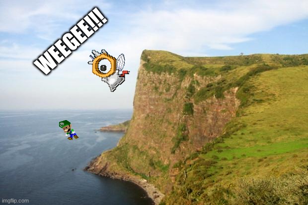 Baby Tales: NOT WEEGEE!!! | WEEGEE!!! | image tagged in cliff | made w/ Imgflip meme maker