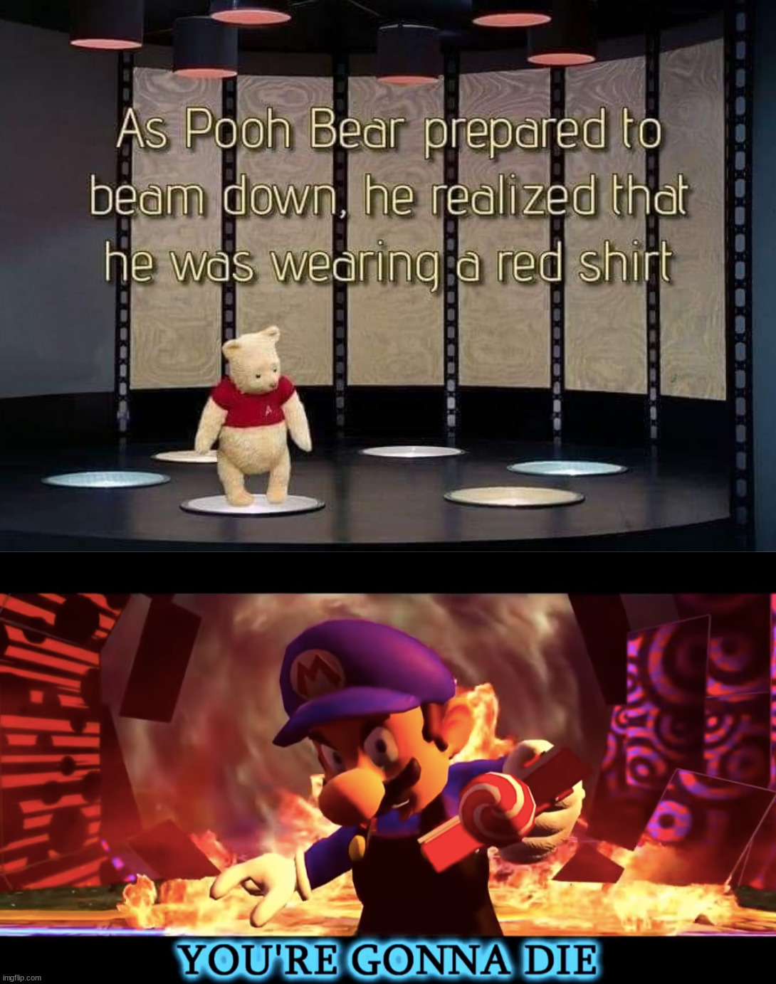 image tagged in smg3 you're gonna die | made w/ Imgflip meme maker