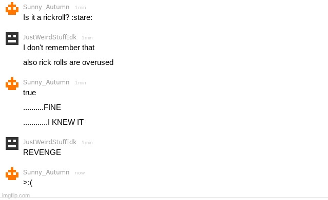 Mf lancer'd me >:( | made w/ Imgflip meme maker