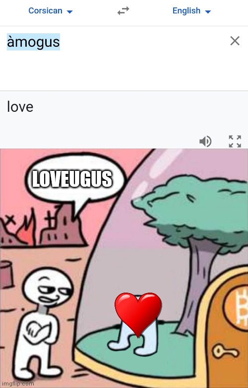 Wtf | LOVEUGUS | image tagged in amogus | made w/ Imgflip meme maker