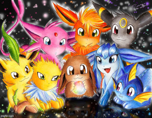 Eeveelutions | image tagged in eeveelutions | made w/ Imgflip meme maker