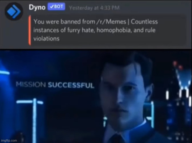 It’s hero time | image tagged in detroit become human,funny memes,funny,anti furry,no homo,memes | made w/ Imgflip meme maker