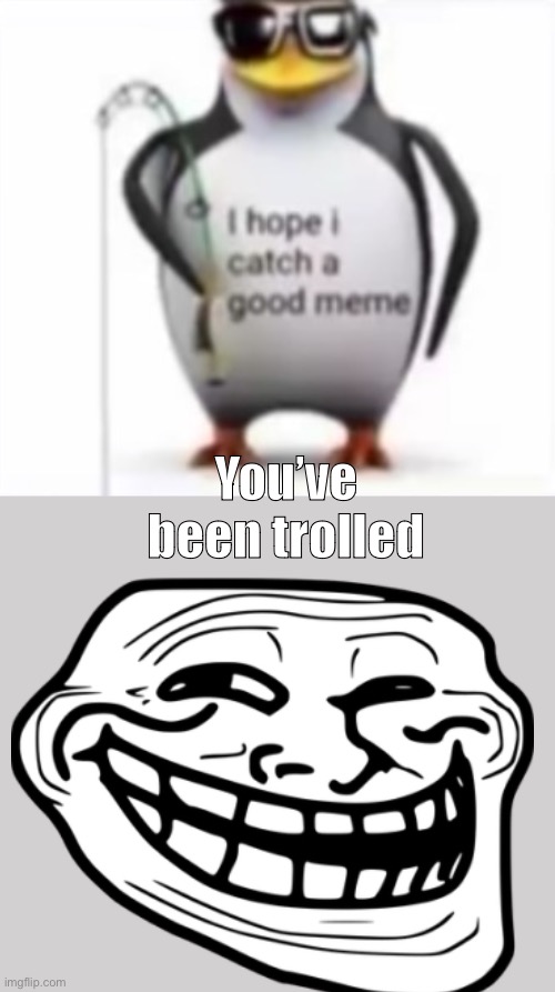 . | You’ve been trolled | image tagged in i hope i catch a good meme,troll face | made w/ Imgflip meme maker
