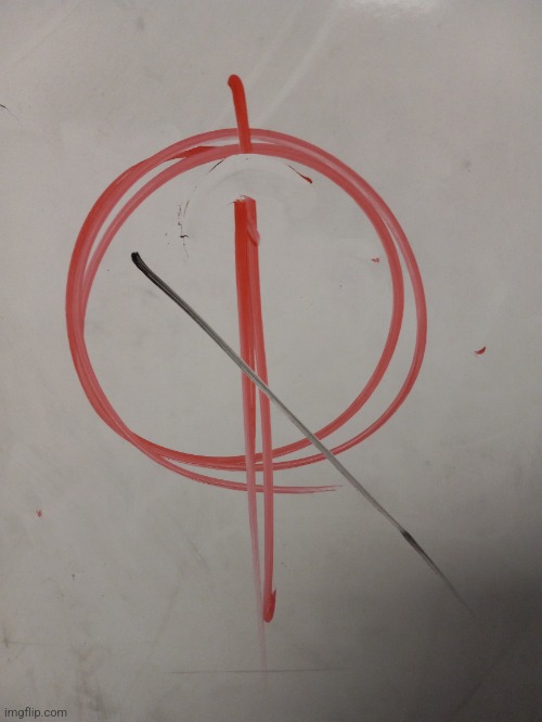 Have this perfect circle a freand made- (don't minds the black line someone tried to destroy it-) | image tagged in idk,why are you reading this | made w/ Imgflip meme maker