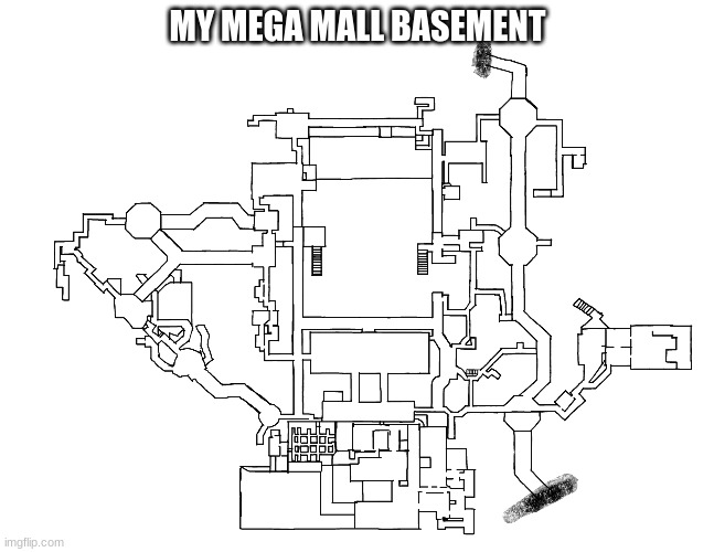 I drew this 3 weeks ago | MY MEGA MALL BASEMENT | image tagged in drawings,shareyourownphotos | made w/ Imgflip meme maker