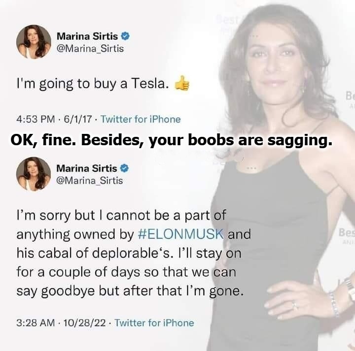 OK, fine. Besides, your boobs are sagging. | image tagged in marina sirtis,congratulations you played yourself,delusional,bitches be like,saggy boobs,bitch please | made w/ Imgflip meme maker