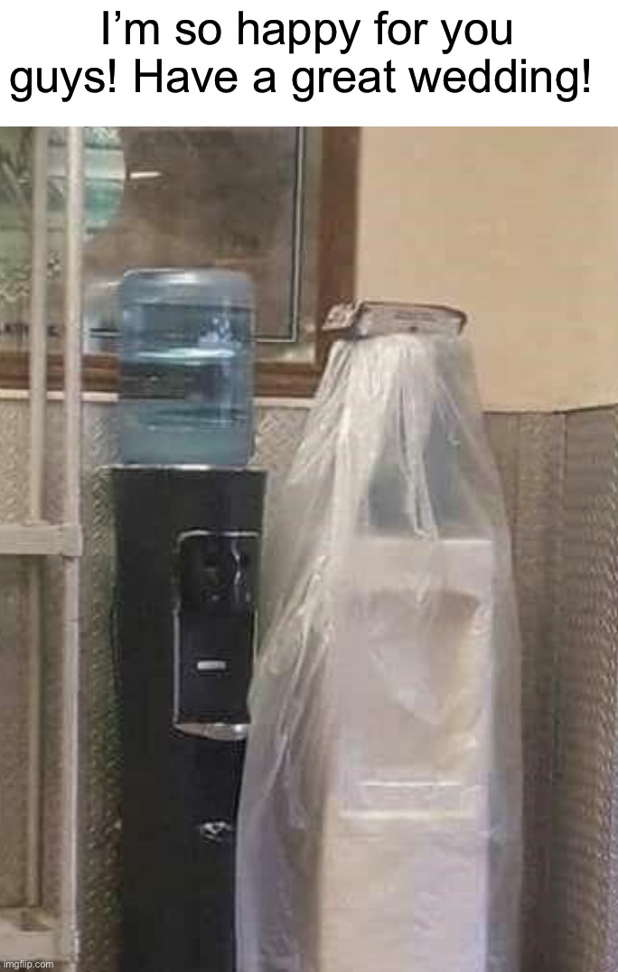 :D | I’m so happy for you guys! Have a great wedding! | image tagged in memes,funny,wholesome,water,marriage,happy | made w/ Imgflip meme maker