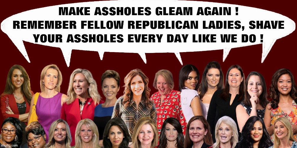 image tagged in hairy assholes,magats,clown car republicans,qanon crazies,shave,pubic hair | made w/ Imgflip meme maker