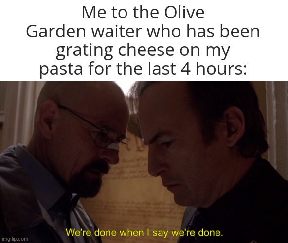 I asked at the olive garden if I could have the block of cheese from the  grater (they did) : r/Cheese