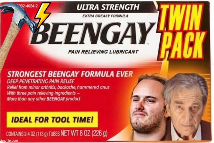 Bengay parody ad hammer | image tagged in advertisement | made w/ Imgflip meme maker